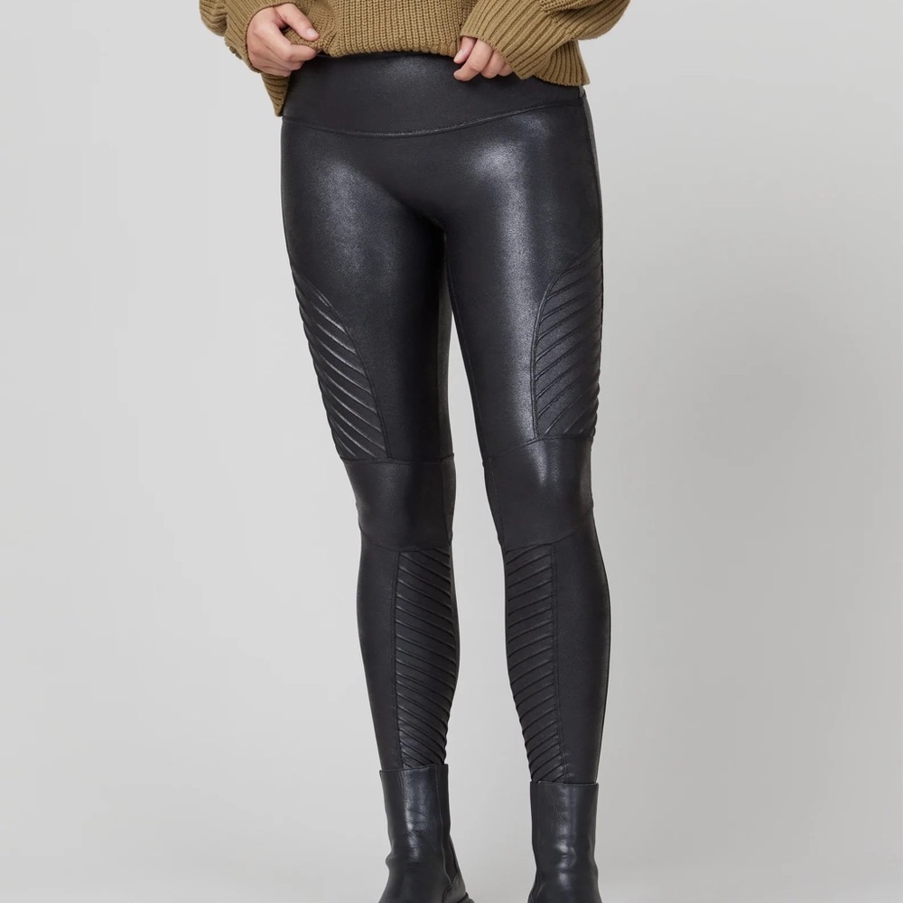 Faux Leather Moto Leggings
